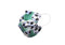 Cubrebocas 3 Capas de Sellado Ultrasonico Plisado Adulto Balones de Soccer Verde y Blanco