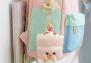 Llavero de Peluche Pastel con Velita Color Rosa