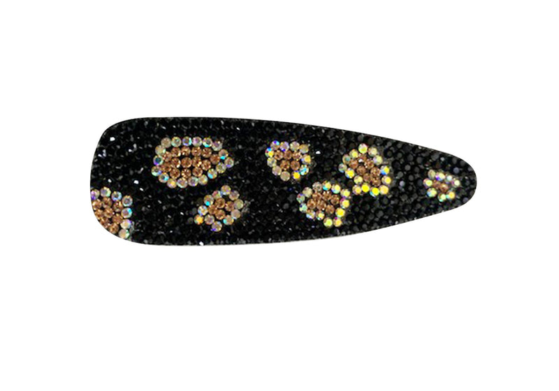 Cuca leopardo con cristales negro