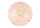 Squeeze Ball Slime Glitter AB Naranja Pastel 10 cm