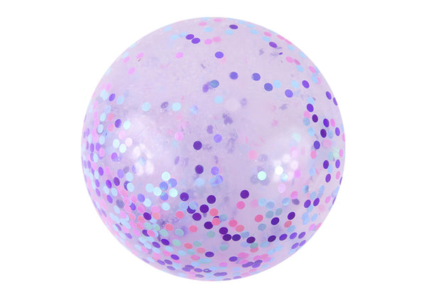 Squeeze Ball Slime Glitter AB Morado 10 cm