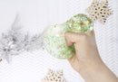 Squeeze Ball Slime Copos de Nieve Verde 7 cm