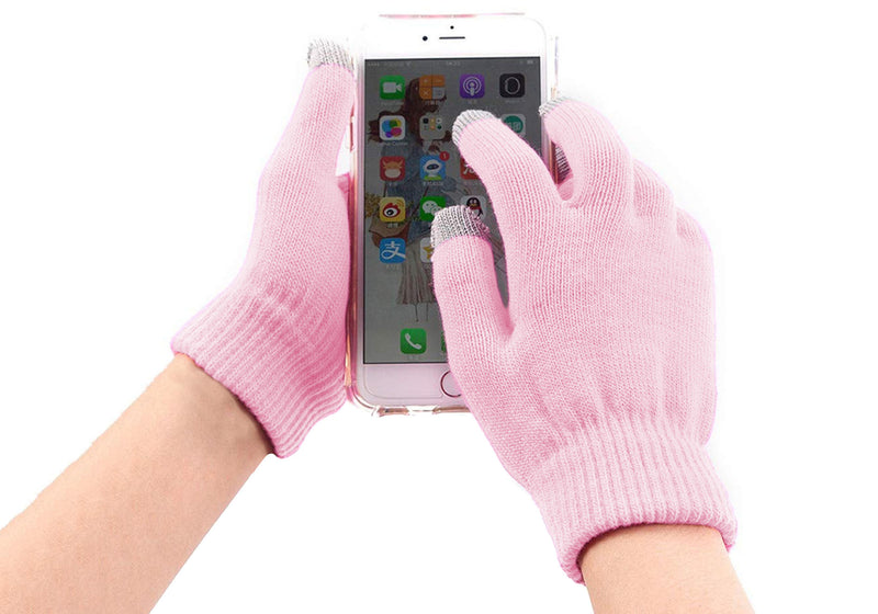Guantes Touch Rosa