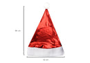 Gorrito de Navidad Rojo Metálico Santa Claus Tamaño Grande