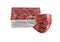 Cubrebocas 3 Capas de Sellado Ultrasonico Plisado Infantil Color Rojo Ositos/Carritos Carreras