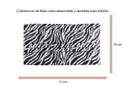 Cubrebocas 3 Capas de Sellado Ultrasonico Plisado Animal Print Zebra Rayas Blanco/Negro 10 Piezas