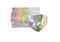 Cubrebocas 3 Capas de Sellado Ultrasónico Plisado Multicolor Pastel Lila / Naranja claro / Blanco / Verde Menta