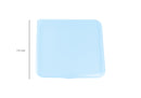 Caja Portatil para Cubrebocas Cuadrada Transparente Azul
