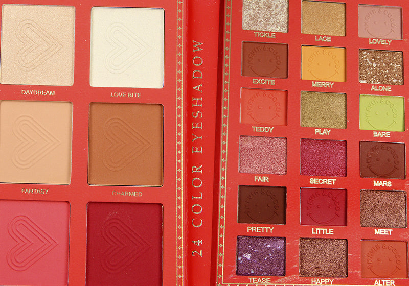Paleta de Sombras Libro Rojo Forest Girl Fashion Eyeshadow 24 Colores