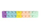 Juguete Antiestres Squidopop Fidget Toy Multicolor Pastel Lila/Celeste/Amarillo/Rosa Pastel/Menta
